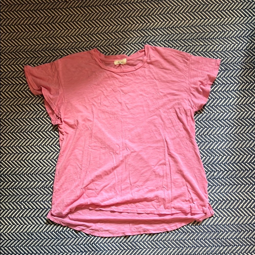 T.La Pink Relaxed Short Sleeve T-Shirt